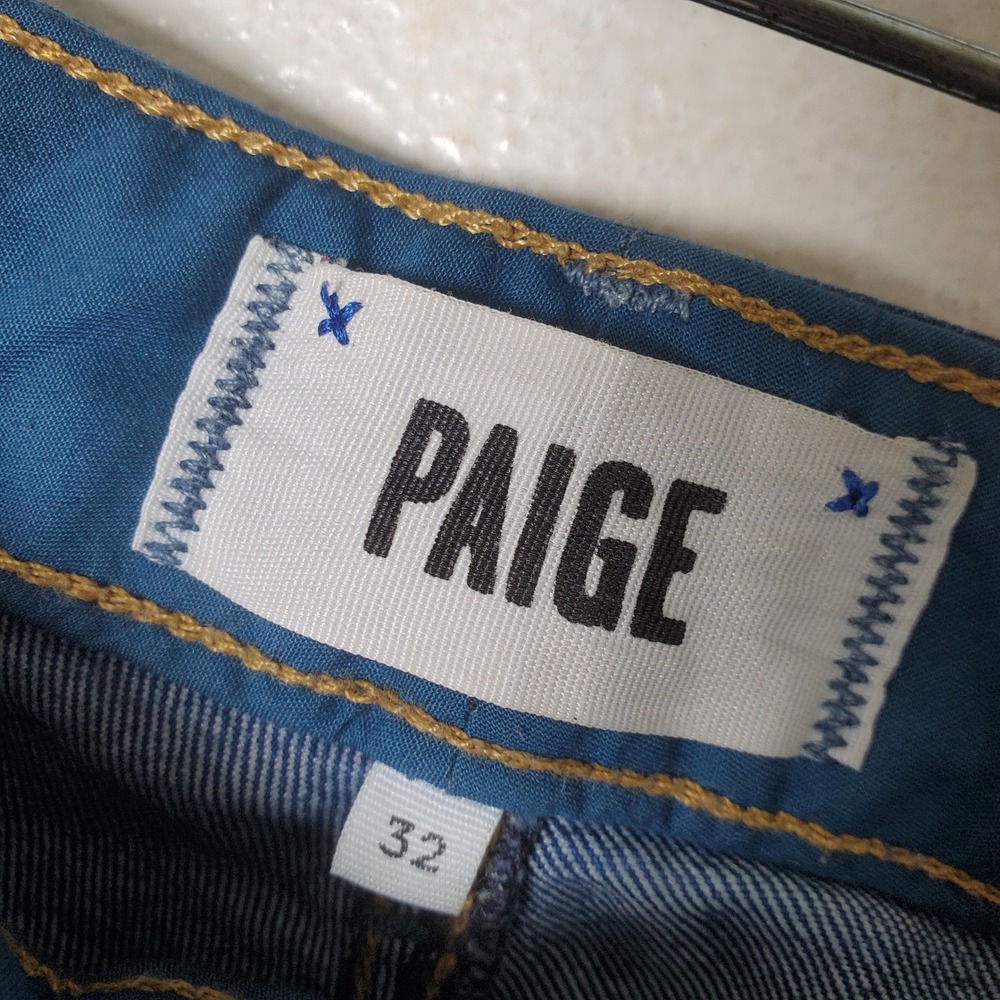 PAIGE Jimmy Jimmy Skinny‎ Jeans Blue Stretch Denim Women's Size 32 WA655 209493 - Picture 11 of 14